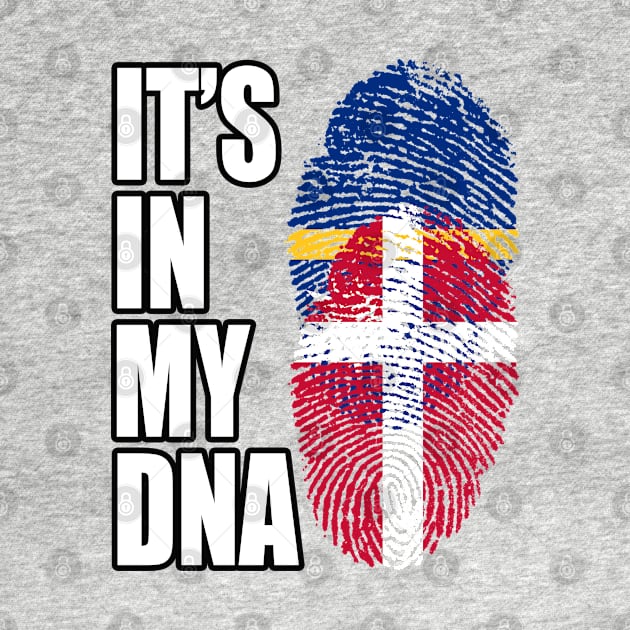 Danish And Nauruan Mix DNA Flag Heritage by Just Rep It!!